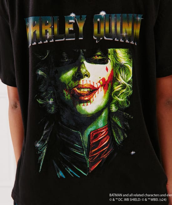 Top en jersey Harley Quinn;
