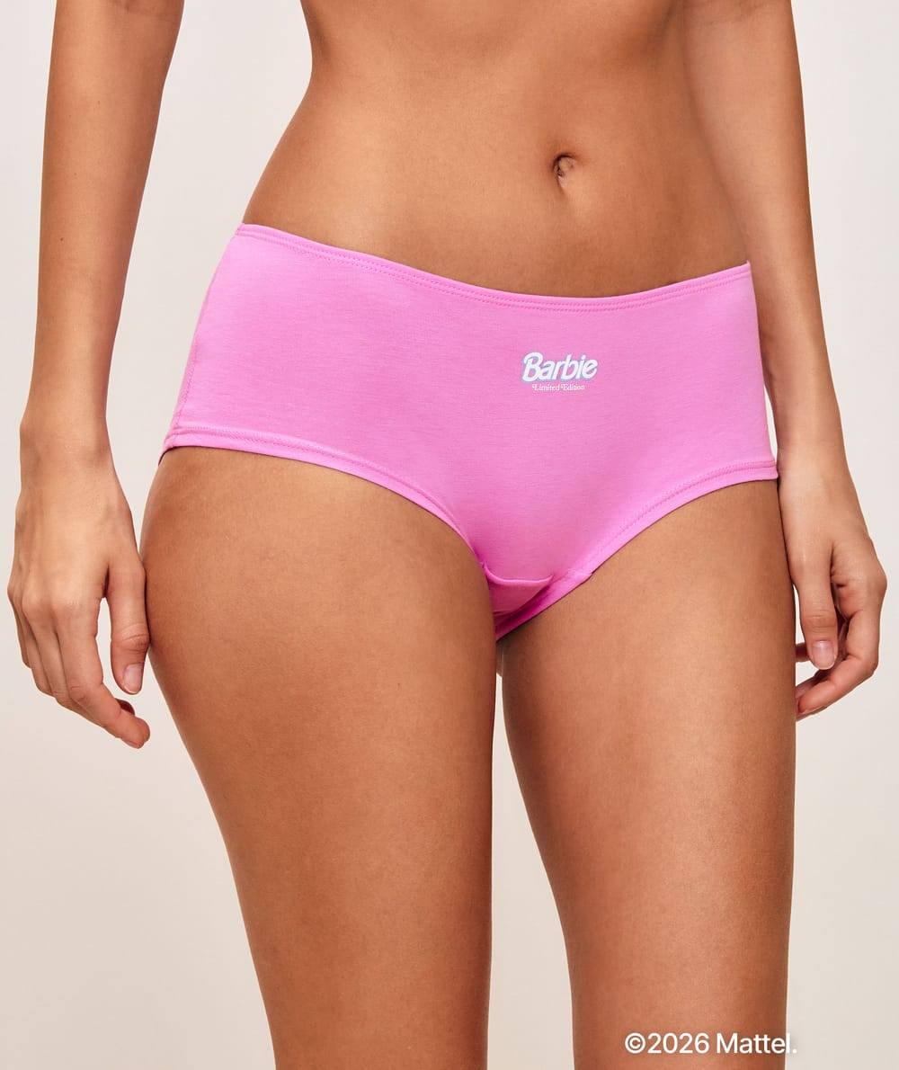 Pack of 3 cotton Barbie shorts;