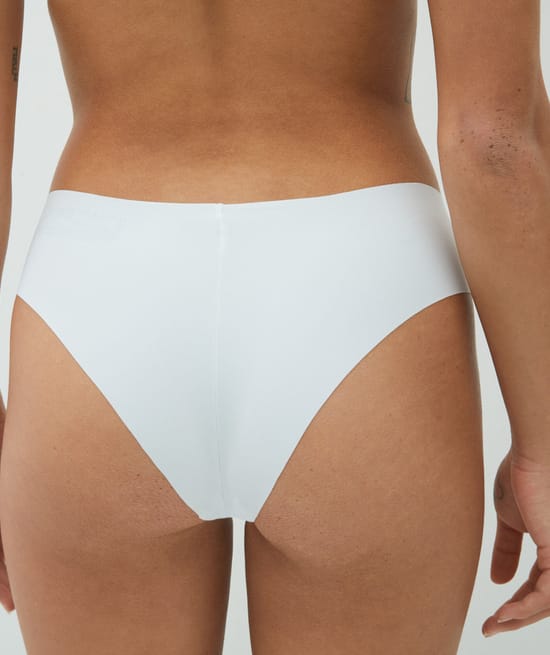 shorty en micro - blanc;