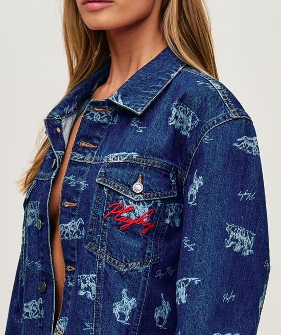Chaqueta de mezclilla Playboy;