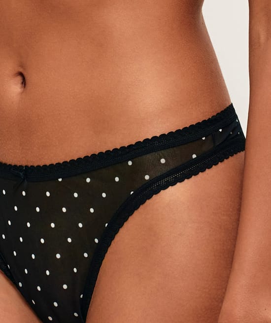 Tanga en mesh;