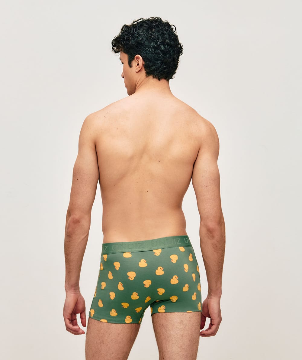 Gedrukte katoenen boxershort eenden;
