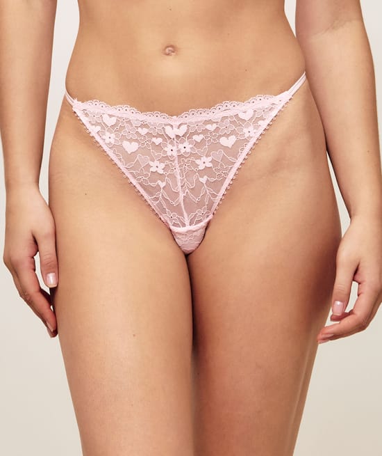 Lace thong;