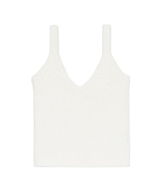 Top en maille duveteuse;