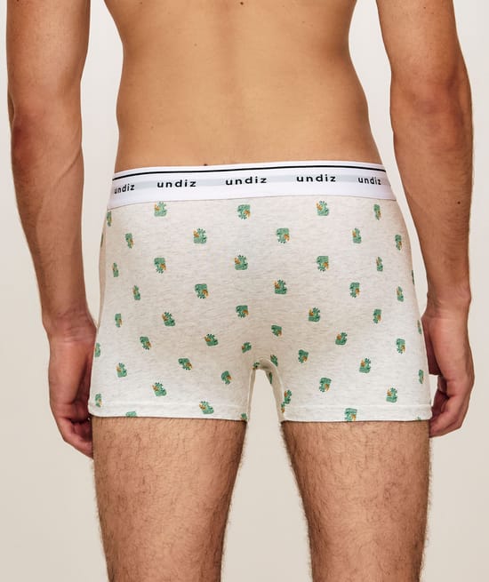 Boxer en coton imprim&eacute; canards;