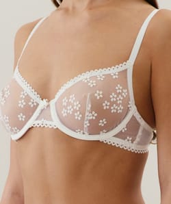 Soutien-gorge corbeille en tulle;