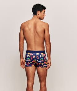 Boxer en coton à motifs;