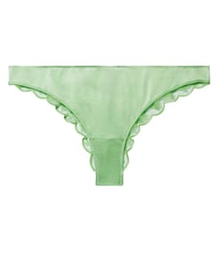 Thong with embroidery;