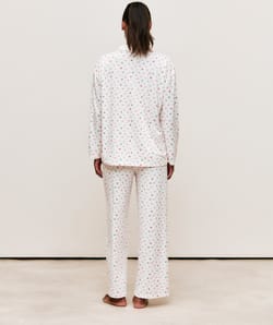 Patterned jersey pajama set;