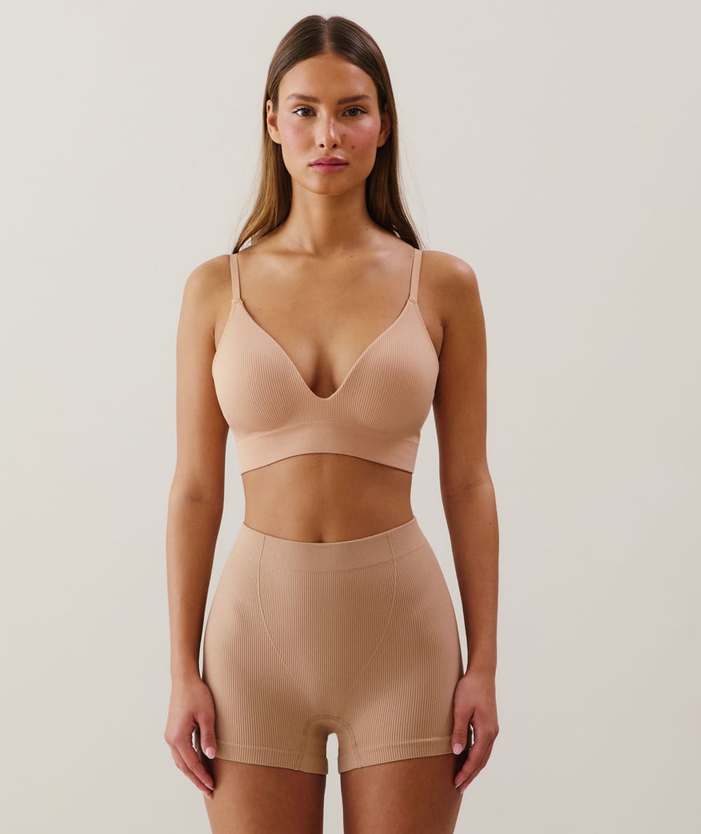 Soutien-gorge brassière push-up en seamless;