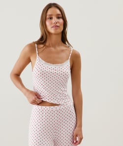 Top de tirantes de jersey;