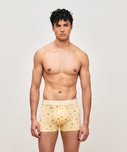 Boxer en coton imprim&eacute; cocktails et citrons;