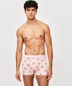 Printed cotton boxers with ducks;