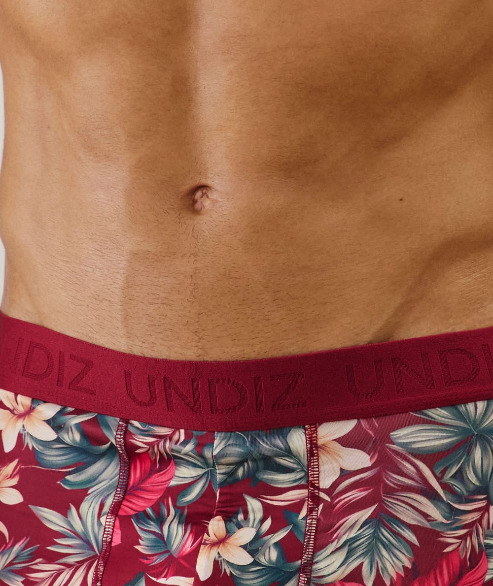 Boxer à motifs en coton;