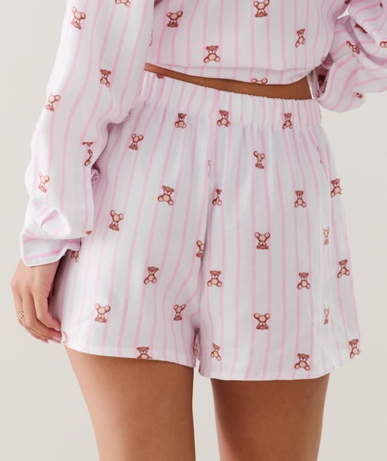 Short en flanelle;