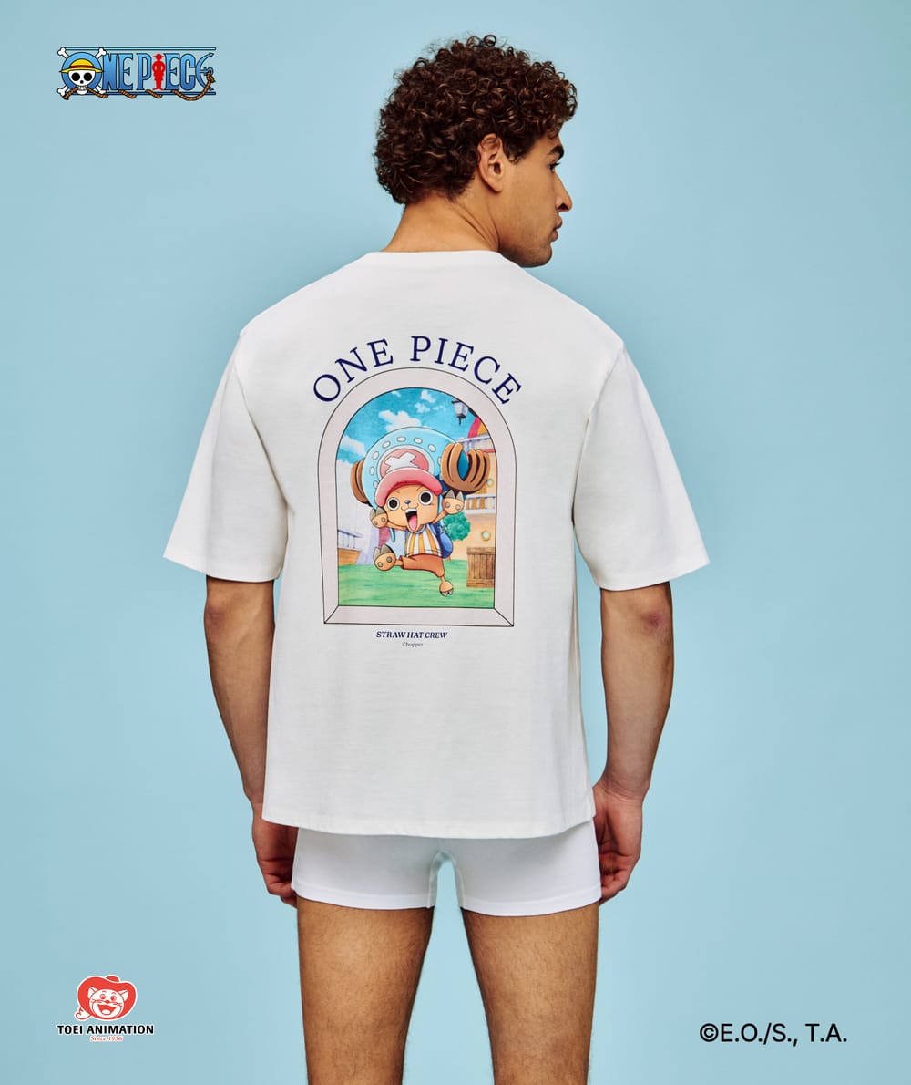 One Piece oversized katoenen T-shirt;