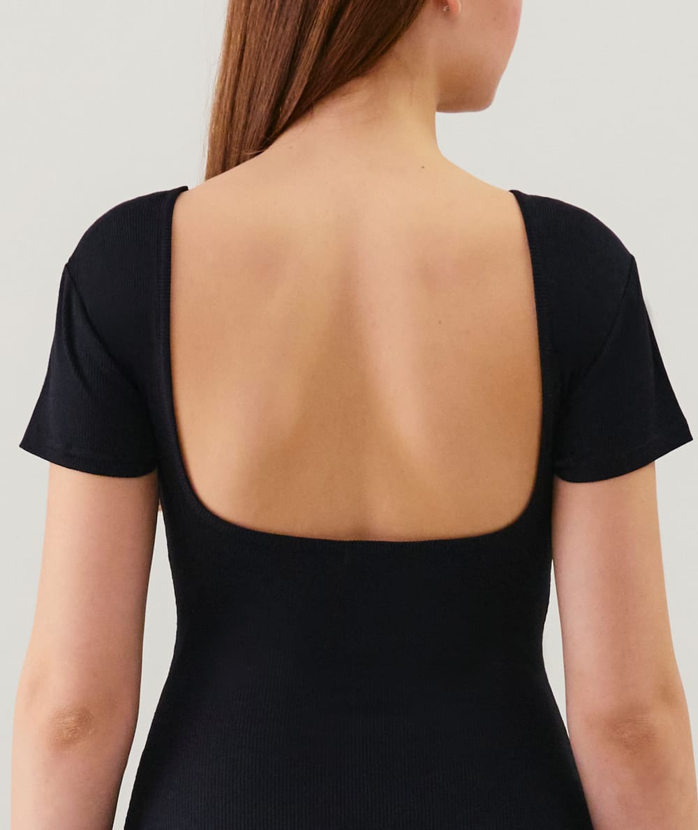 Lange jersey jurk;