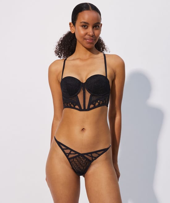 Bustier bandeau push-up;