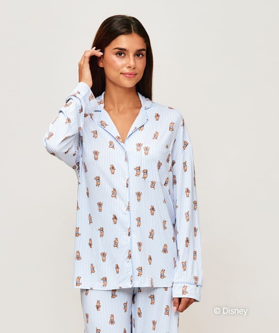 Chemise ray&eacute;e en jersey Winnie l'Ourson;