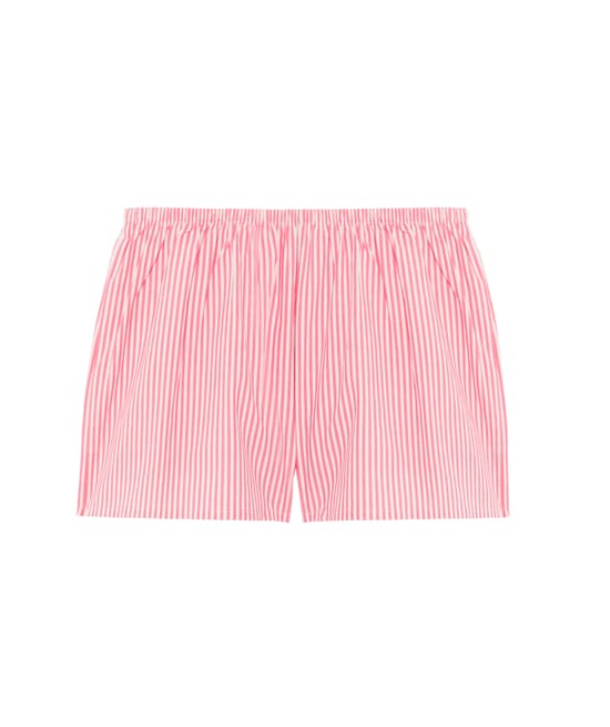 Short à rayures;
