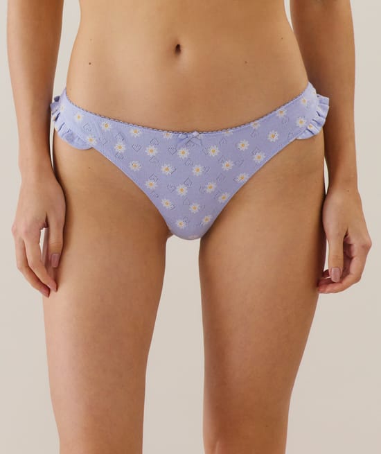 String en coton pointelle;