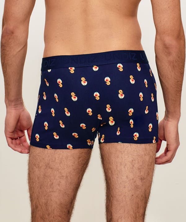Cotton boxer with duck patterns;