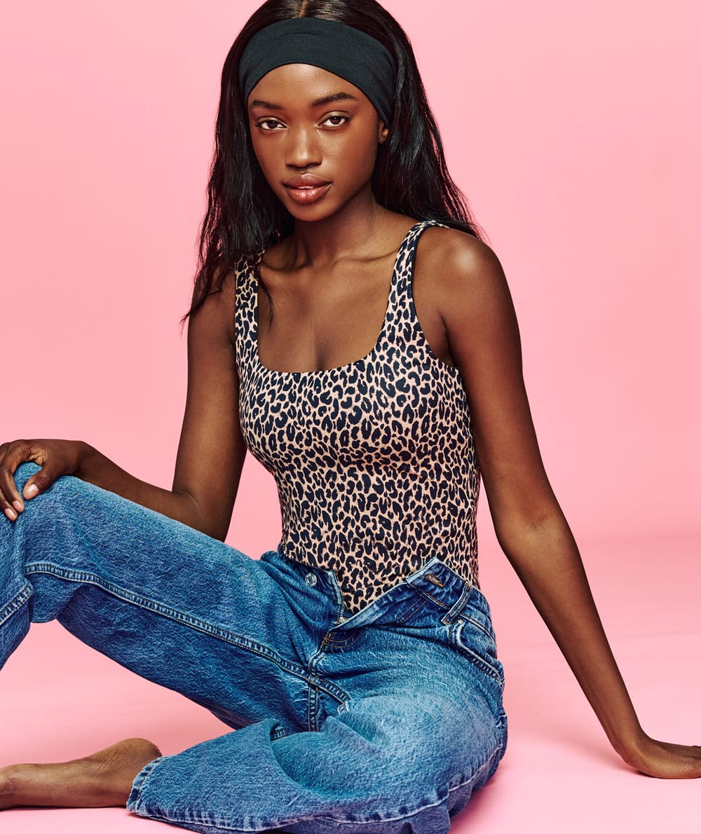 Body leopardo de microfibra - SOFTIZ;