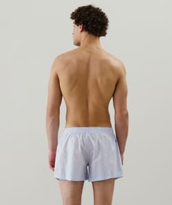 Checked boxer shorts;