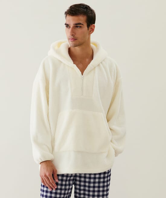 Fleece sweatshirt;