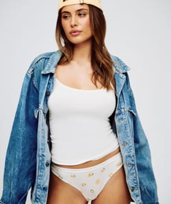 Cotton string with lemon patterns;