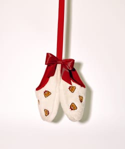 Chaussons en sherpa oursons;