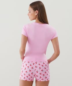 Short en jersey à motifs;