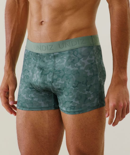 Cotton boxer shorts with pattern;