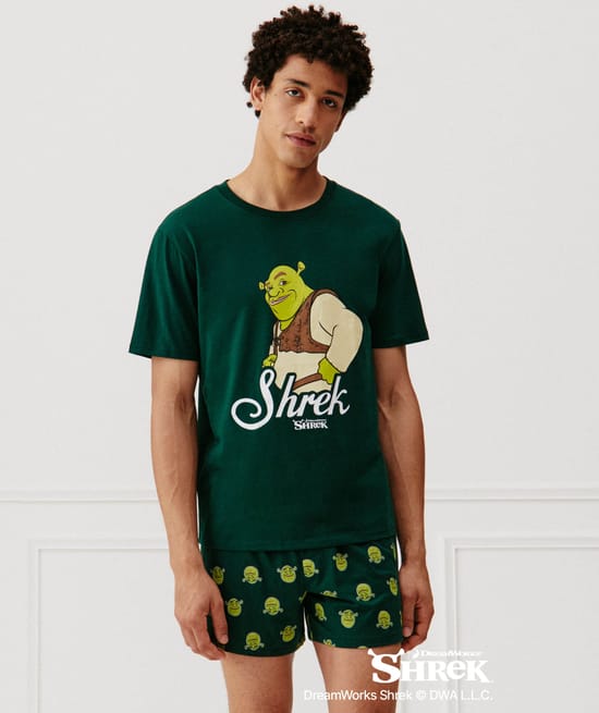 Shrek pyjamas;