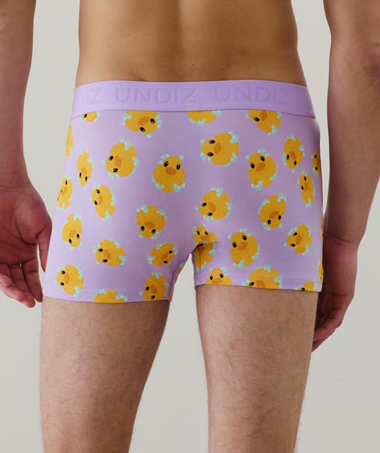Cotton boxer shorts with pattern;