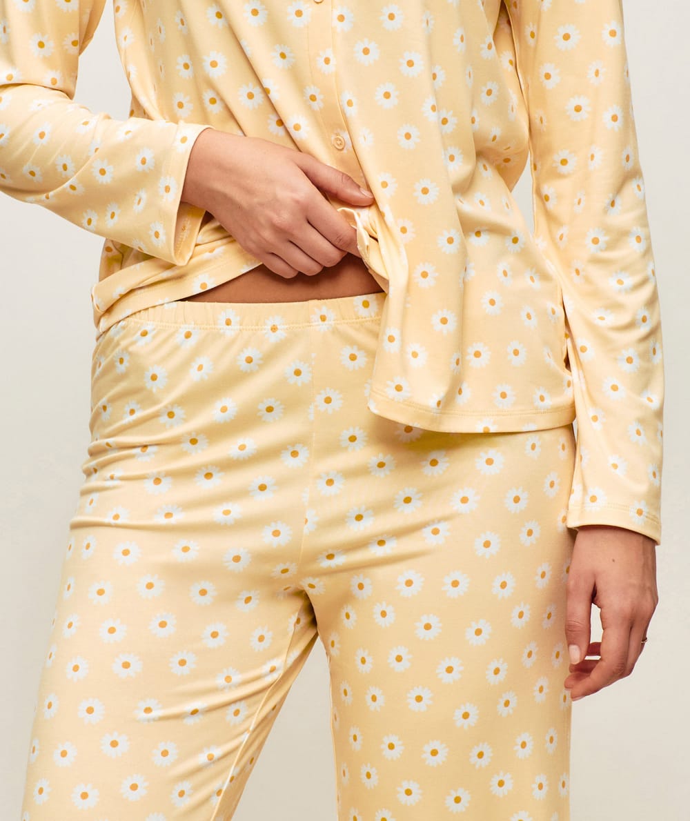 Set chemise &agrave; manches longues et pantalon en jersey ;
