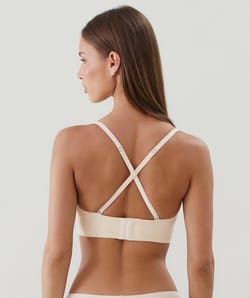 Soutien-gorge triangle en microfibre;
