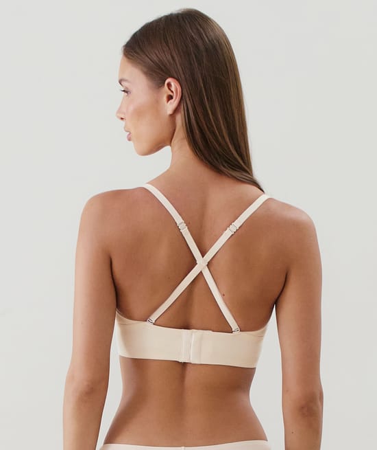 Soutien-gorge triangle en microfibre;