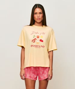 Printed cotton pajama set Positano Gourmet Club;