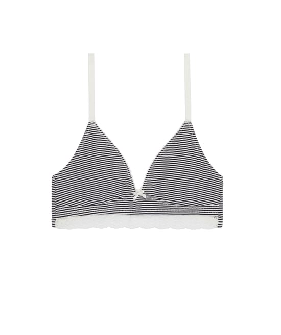 Pack de 2 sujetadores triangulares de algodón;