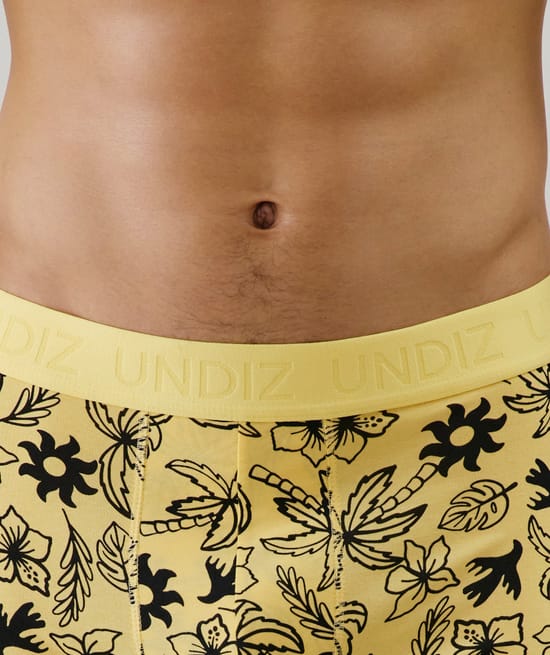 Cotton boxer shorts with pattern;