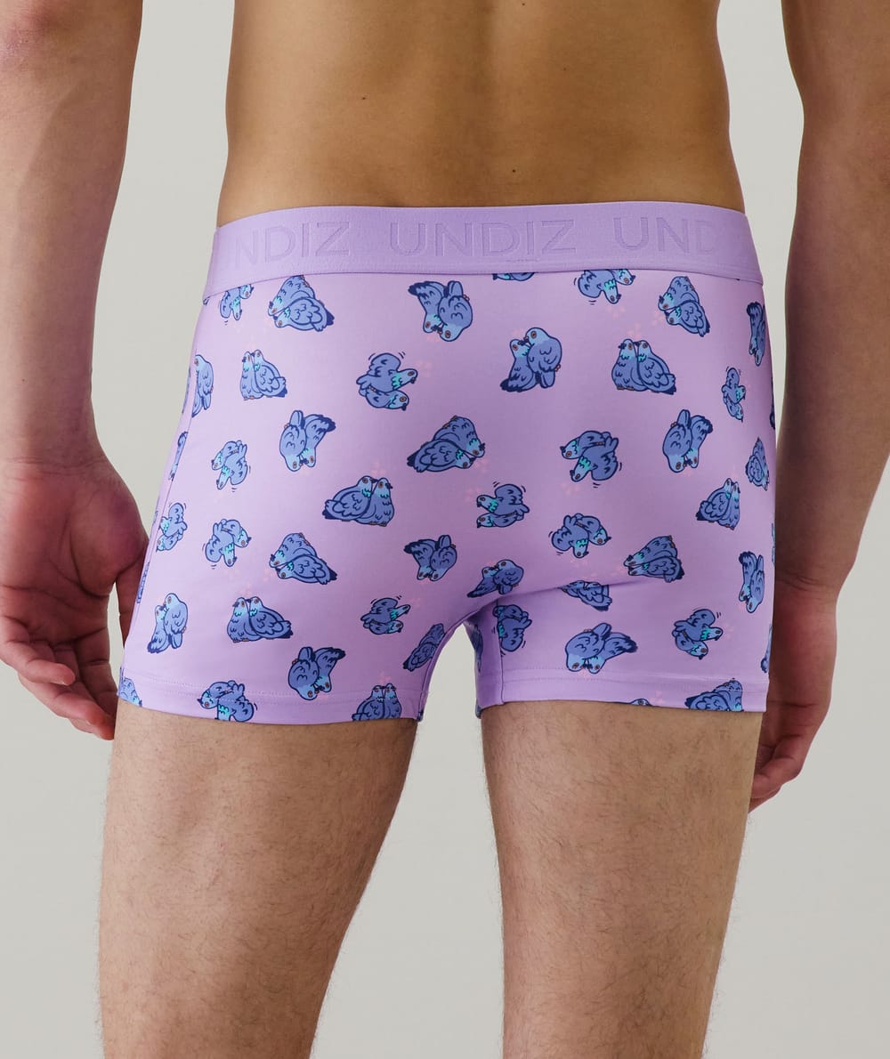 Boxer de algodón estampado;