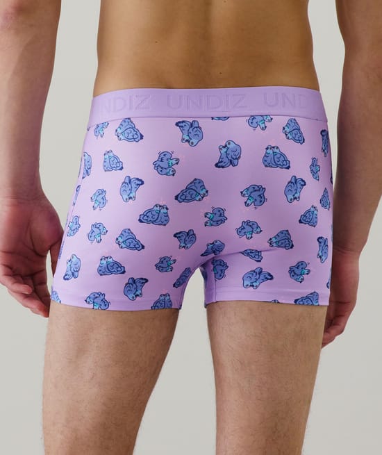Cotton boxer shorts with pattern;