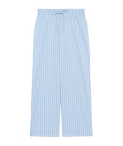 Cotton striped trousers;