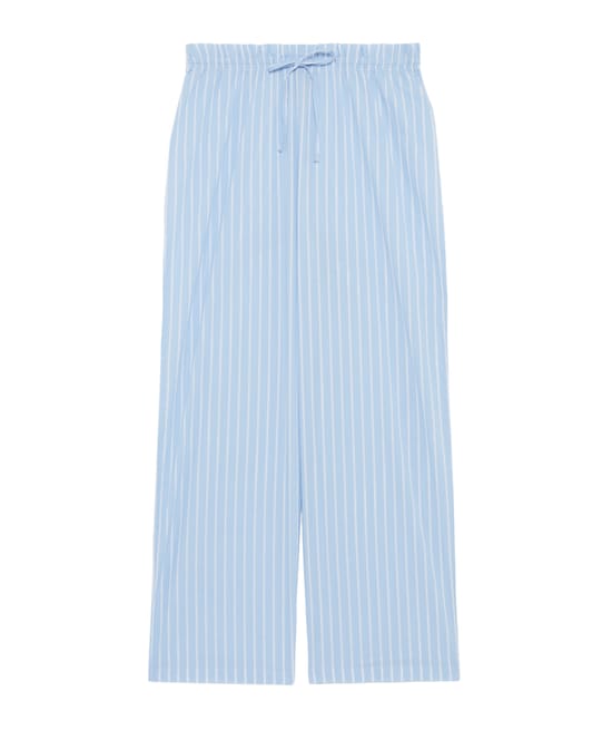 Katoenen broek met strepen;