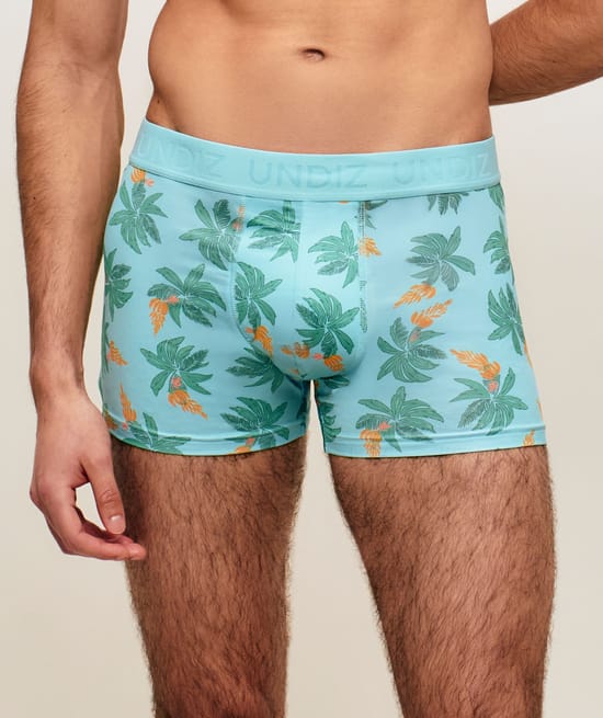Boxer en microfibre motifs palmiers et bananes;
