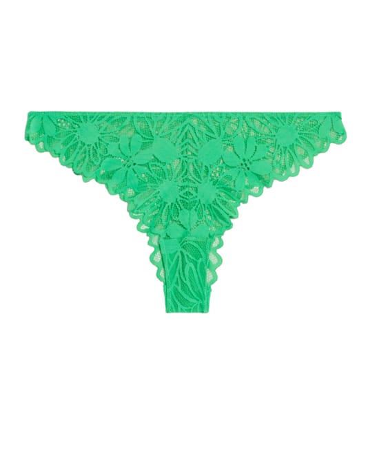Lace tanga briefs;