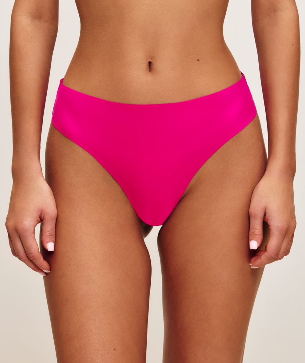 Microfiber and lace panties;