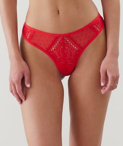 Lace thong;