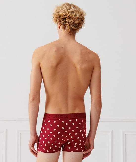 Boxer en coton à motifs;